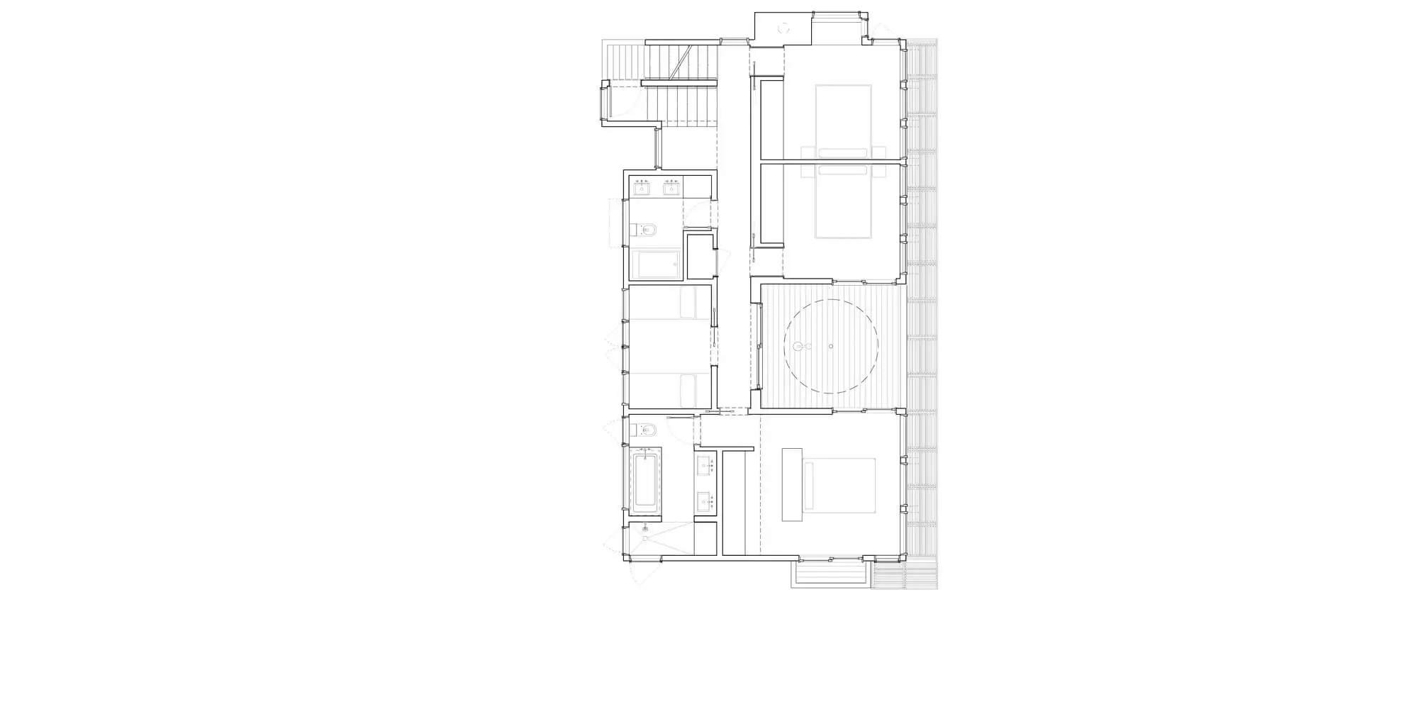 Architectural floor plan showing room layouts and measurements.